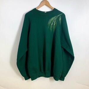 Santee By Pluma Men's Vintage Made In U.S.A V Crew Long Sleeve Sweatshirt SZ XL